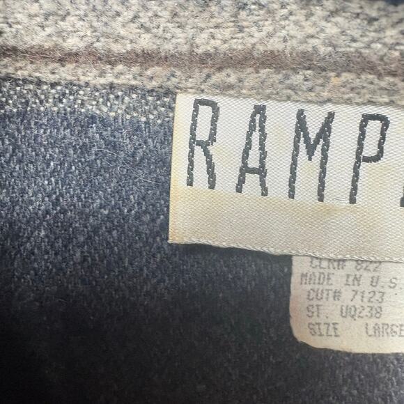 Vintage 90s Rampage Women’s Wool Blend Striped Jacket size Large - Picture 2 of 5